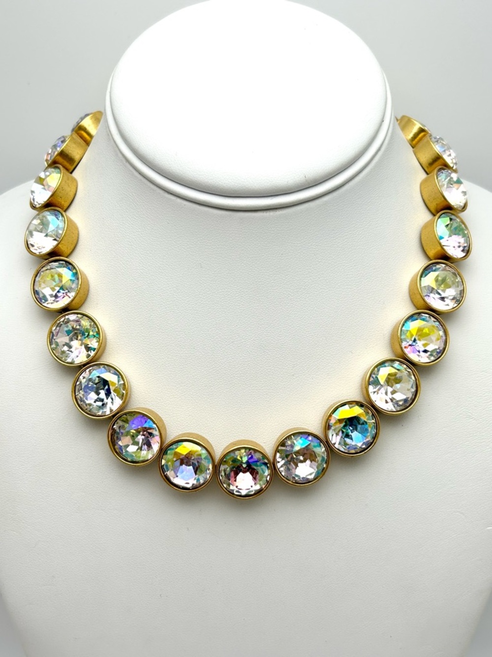 J. Crew Crystal AB Brulee Necklace